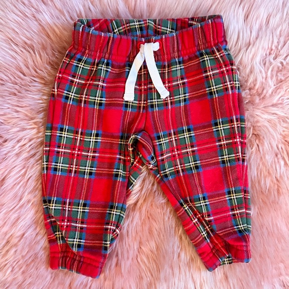 Baby Gap Boy or Girl Red Tartan Plaid Holiday Set - Size 6-12 Months - Picture 12 of 14
